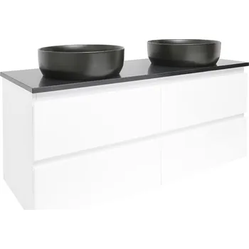 Koupelnový nábytek SAT Koupelnová skříňka s krycí deskou SAT B-Way 119x50x45 cm bílá lesk BWAY2120WTK BWAY2120WTK