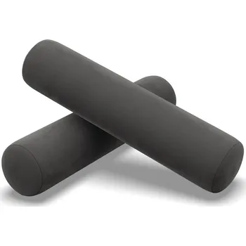 Dekorativní polštářek Set polštářů Válec - Mikro Šedá