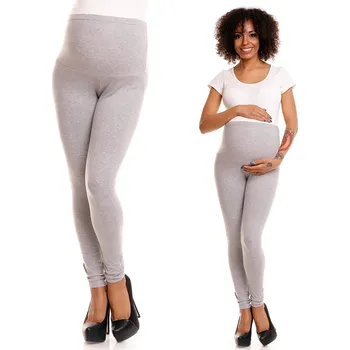 Dámské legíny PeeKaBoo Dámské těhotenské legíny Vattu světle šedá 2XL/3XL