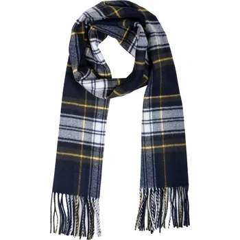 Šála MA.AL.BI Kostkovaná pánská šála 37 x 180 cm - skotská kostka tartan modrá Velikost: Unisize (S-XL)