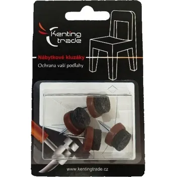 Blister KENTING - Kluzák s filcem F0101.10 B3, 19mm, barva hnědá