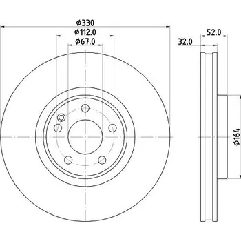 Brzdový kotouč Brzdový kotouč HELLA PAGID 8DD 355 134-621