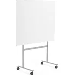 Bílá magnetická tabule DORIS, mobilní, jednostranná, 1505x1205 mm