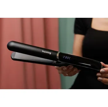 Žehlička na vlasy Žehlička na vlasy Huslog černo stříbrná