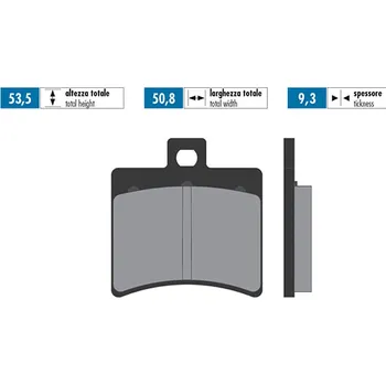 Brzda pro motocykl Polini Brzdové destičky 0310 Polini 174.0020