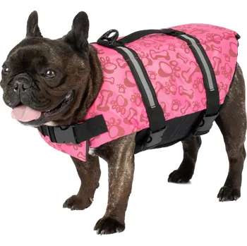 Obleček pro psa Plovací vesta s tlapkami Barva: Modrá, Velikost: S