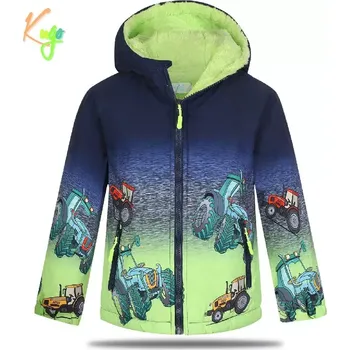 Chlapecká bunda Chlapecká zimní bunda Kugo FB0360, tmavě modrá / zelená