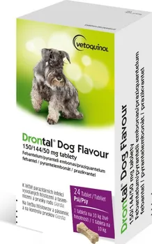 Antiparazitikum pro psa Bayer Drontal Dog Flavour 150/144/50 mg