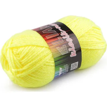 Příze Pletací příze Elian Klasik neon 50 g - 1 (10910) žlutá