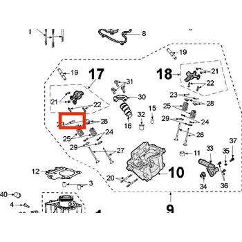 Peugeot Ventil - aretace půlměsíček 1176651500