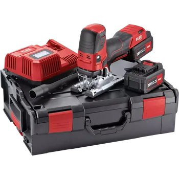 Přímočará pila FLEX JS 18.0-EC/5.0 Set Aku přímočará pila hříbek 18.0 V (Verze: s kufrem, rychlonabíječkou a 2x baterií 5.0 Ah)