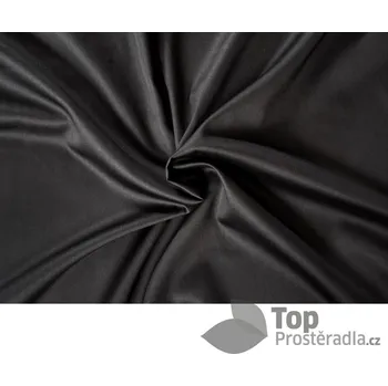 Prostěradlo Saténové prostěradlo LUXURY COLLECTION 180x200+25 Černé