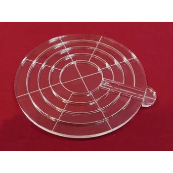 Příslušenství k šicímu stroji Quiltovací pravítko 21 Pět kruhů + kotvy, výška 6mm, možnost vodícího rámu