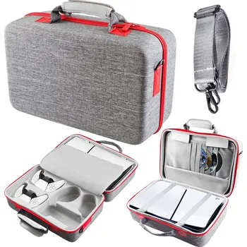 Obal na herní konzoli Odolné pouzdro - cestovní kufřík na Playstation 5 PS5 Barva: Šedá