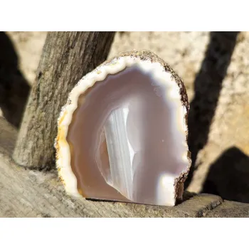 Přírodní kámen Geoda achát s dutinou Brazílie 225g