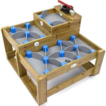 Dřevěná hračka Dřevěná vodní stanice s pumpou Classic World Edu