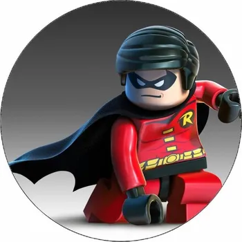 Jedlá dekorace na dort Jedlý papír Lego Robin 19,5 cm