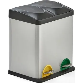 Odpadkový koš Koš na tříděný odpad ADDISON, 2 nádoby, 30 l