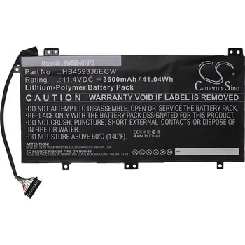 Baterie pro mobilní telefon VHBW Baterie pro Huawei Matebook 13 / WRT-W19, 3600 mAh