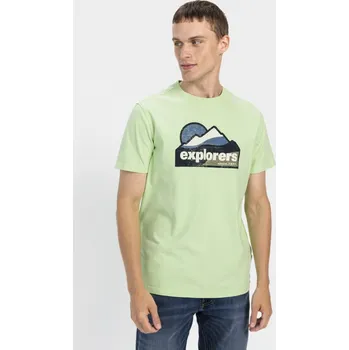 Pánské tričko TRIČKO CAMEL ACTIVE T-SHIRT 1/2 ARM TEAL/GREENGREEN