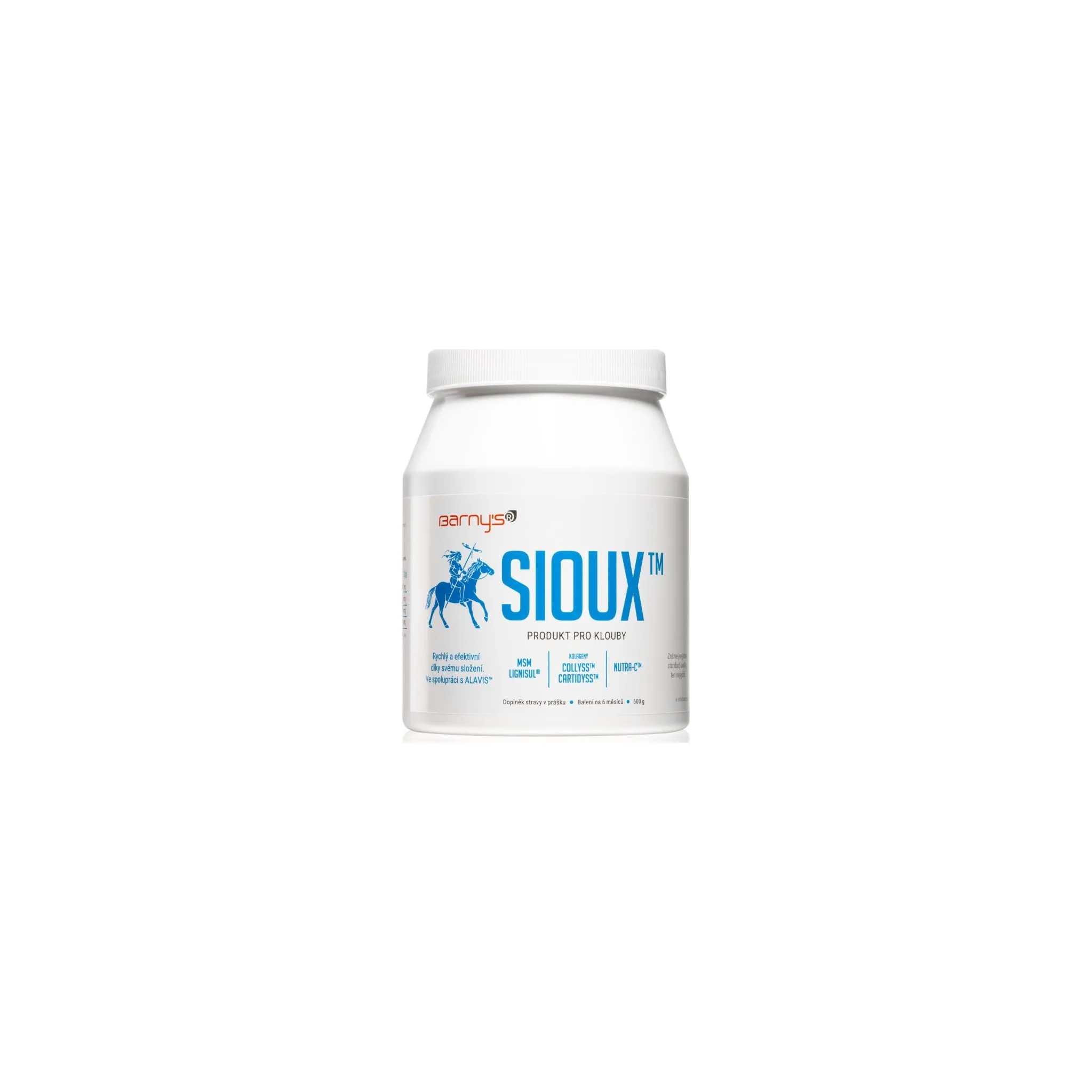 Fotografie 3 - Kloubní výživa Barnys Sioux MSM 600 g