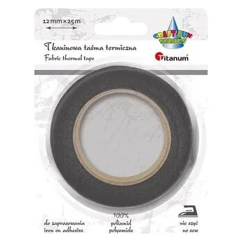 Set školních potřeb Taśma termiczna tkaninowa 12mm 25m czarna