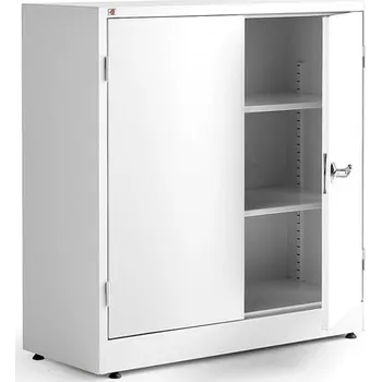 Skříňka na nářadí Kovová skříň STYLE, 1000x1000x400 mm, bílá, bílé dveře