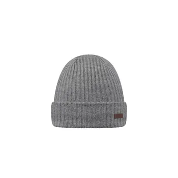 Čepice Zimní čepice Barts WILBERT TURNUP Heather Grey velikost O/S