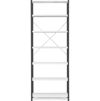 Dílenský regál Kovový regál IDEAL, 7 polic, 2500x1010x500 mm, tmavě/světle šedý