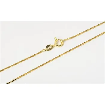 Řetízek Dámský stříbrný pozlacený řetízek venezia 50cm STRR0322F