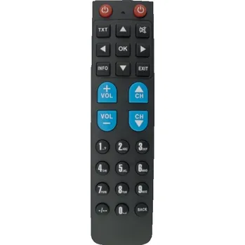 Dálkový ovladač Univerzální dálkový ovladač DI-WAY UNI RC27A Black HOTEL / SENIOR