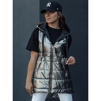 Dámská vesta Dámská vesta DSTREET PIXIECODE TMAVĚ ŠEDÁ S