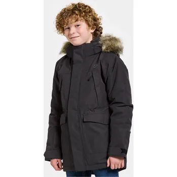 Chlapecká bunda Dětská zimní bunda Didriksons Oxid Kids Parka 060 Black 140