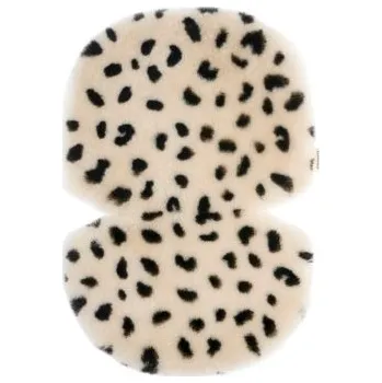 Binibamba Kožešinová Merino Vložka do kočárku - Leopard Peanut