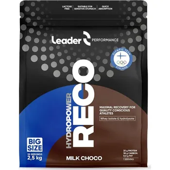 Protein Leader Performance Reco Hydropower 2,5kg (Po výkonu - endurance, lehká atletika, funkční trénink) Příchuť: čokoláda