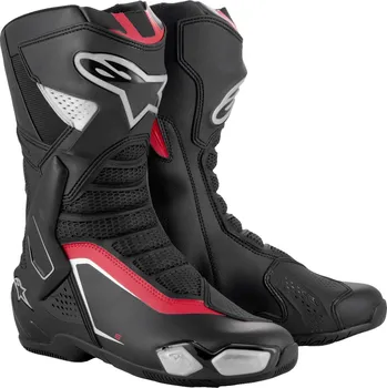 Moto obuv ALPINESTARS boty SMX-6 v3 black/silver/red - 45
