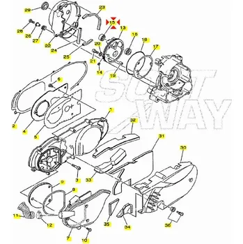 Motor pro motocykl Yamaha Gufero 19x30x8 931021900800