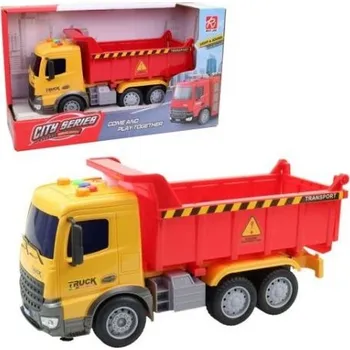 autíčko Auto nákladní na setrvačník, na baterie, se světlem a zvukem, 23 x 8 x 14 cm