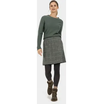 Dámská sukně SUKNĚ CAMEL ACTIVE SKIRT CHECK PINE OLIVE
