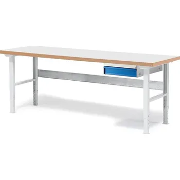 Dílenský stůl Dílenský stůl SOLID, 2000x800 mm, nosnost 750 kg, 1 zásuvka, laminát