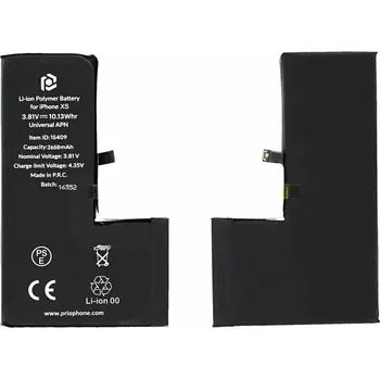 Baterie pro mobilní telefon Prio Baterie pro Apple iPhone XS, 2600 mAh, montážní popruh součástí