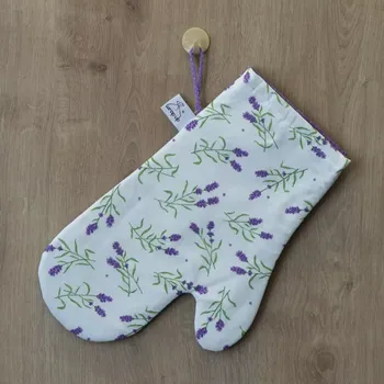 Chňapka Chňapka levandule na bílé s fialovou