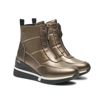 Dámské kozačky Polokozačky Xti 143079 Zlatá 40