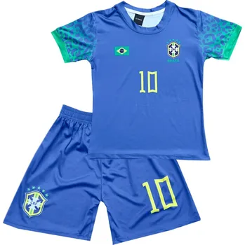 Numberoplus Dětský fotbalový dres Komplet - Brasil Neymar JR10 Velikost: 13 let (vel.152)