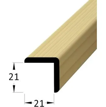 rohová lišta NOVÁK Rohová lišta 21x21 borovice surová, 2,4m 49220