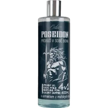 Sprchový gel Bohemia Gifts Poseidon 4v1, sprochový gel, mýdlo, pěna, šampon, 400ml