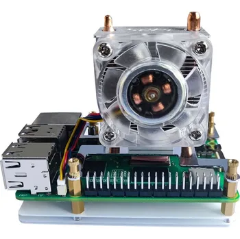 Počítačové chlazení ICE Tower Chladicí ventilátor pro Raspberry Pi 5, vysoký profil