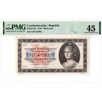 Bankovka 100 Korun 1945