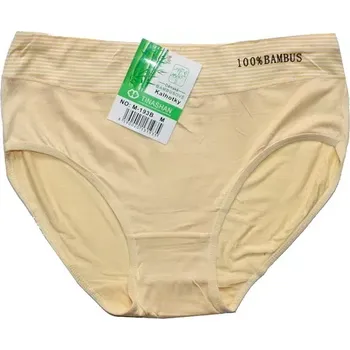 Dámské kalhotky do pasu 100 % bambus žlutá 193 - 604/40