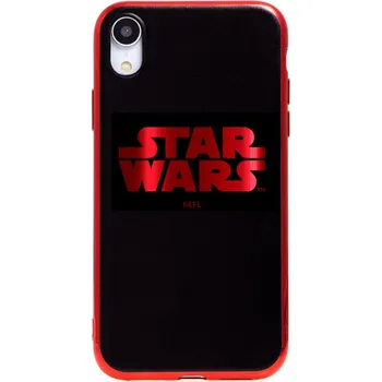 Pouzdro na mobilní telefon Kryt STAR WARS pro Apple iPhone Xr - gumový - černý / červený